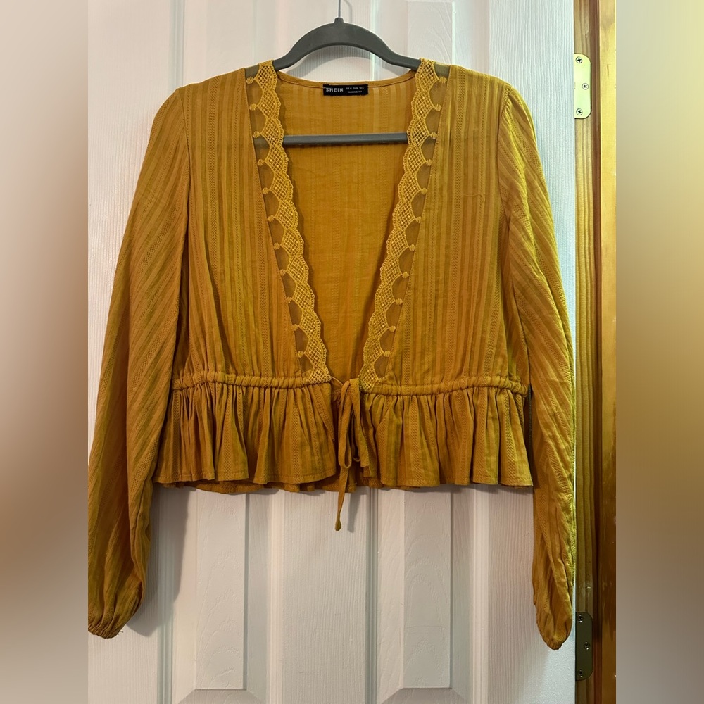 Yellow Crop top